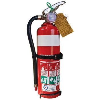 1kg - Dry Powder ABE Fire Extinguisher, Comes With Bracket & Hose